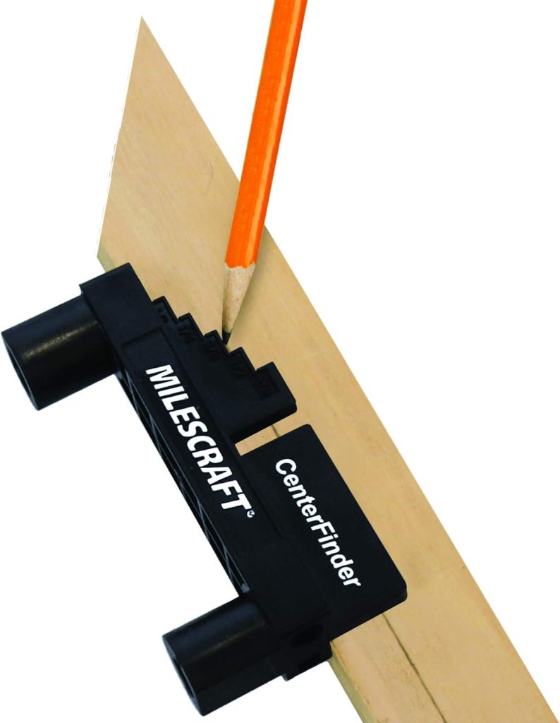 Milescraft 8408 Center Finder - Center Scriber and Offset Measuring  Marking Tool for Woodworking